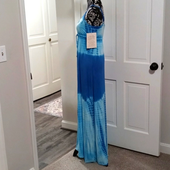 🆕️ 🌊Boston Proper🌊 - Blue Tie Dye Capri Maxi Dress - Picture 6 of 15